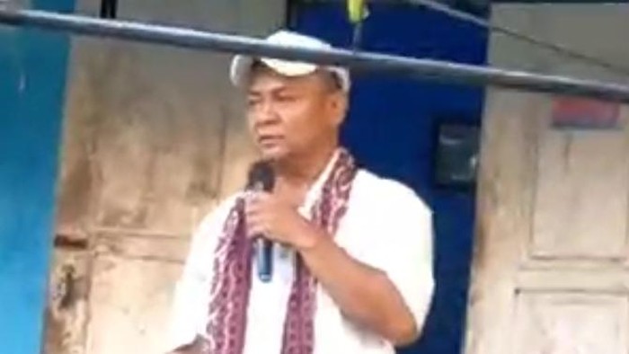 Tanggapan layar video, Messerasi Ataupah saat berkampanye di Amarasi, Kabupaten Kupang, NTT.
