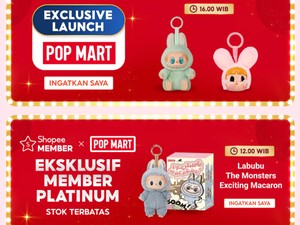 Spesial di 10.10! Labubu Hadir di POP Mart Official Store Shopee