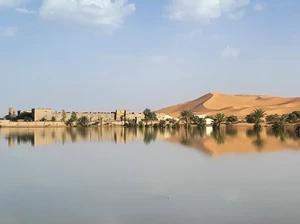Fenomena Langka Gurun Sahara Banjir