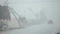 Badai Milton masuk kategori 5 dengan kecepatan angin hingga 281 km/jam.  