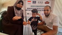 Bantuan yang disalurkan berupa kebutuhan pokok yang telah dipaketkan dan disesuaikan dengan kebutuhan mendesak di lokasi pengungsian warga Palestina korban genosida Israel.