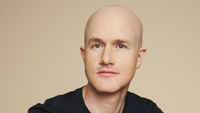 Portrait of Coinbase co-founder and CEO Brian Armstrong photographed by Michelle Watt in San Francisco, CA.