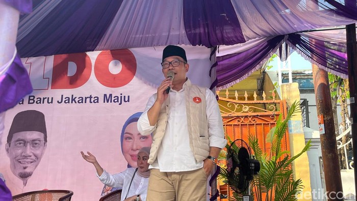 Cagub Jakarta nomor urut 1, Ridwan Kamil blusukan ke Cengkareng, Jakbar (Rumondang/detikcom)
