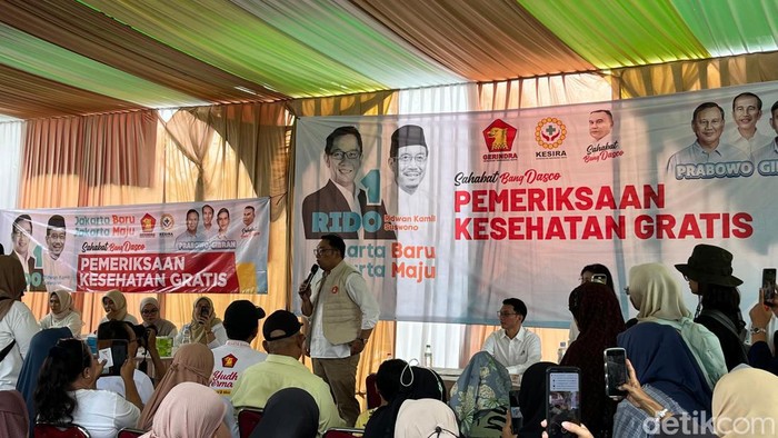 Cagub Jakarta nomor urut 1, Ridwan Kamil kampanye di Jakbar (Rumondang/detikcom)