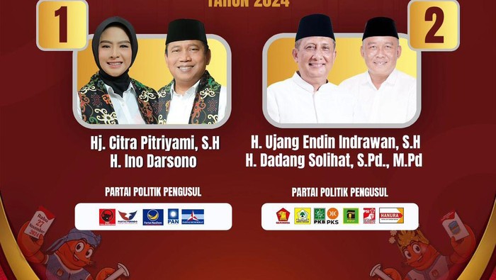 Dua paslon di Pilbup Pangandaran