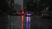 Badai Milton menerjang pantai barat negara bagian Florida beberapa jam sebelumnya, menimbulkan tornado yang mematikan, menghancurkan rumah-rumah, dan memutus aliran listrik ke hampir 2 juta pelanggan. AP/Rebecca Blackwell