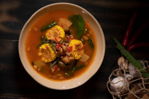 Sayur Asem or Indonesian Vegetable Tamarind Soup.