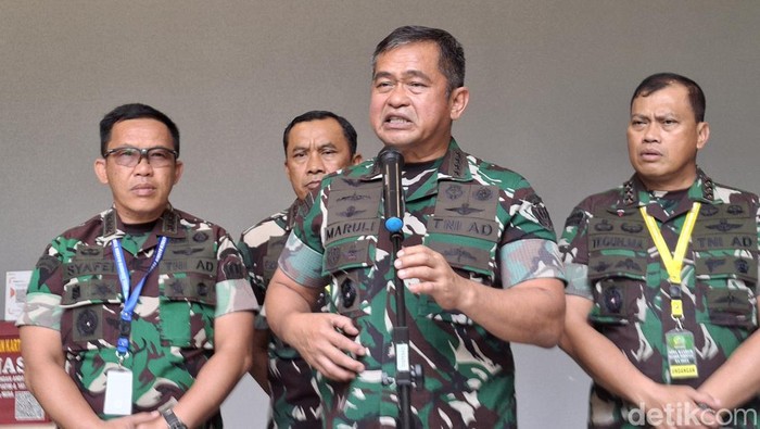 Kepala Staf Angkatan Darat (KSAD) Jenderal TNI Maruli Simanjuntak . (Taufiq/detikcom)