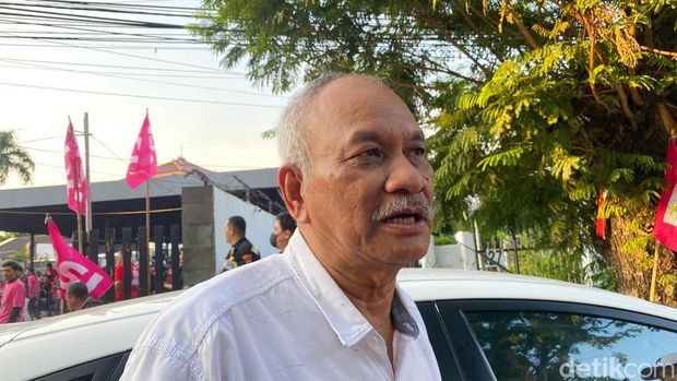 Ketua DPW PSI Jateng M Farchan di Kafe Borjuis, Kelurahan Sekayu, Kecamatan Semarang Tengah, Kota Semarang, Kamis (10/10/2024).