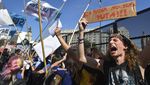 Mahasiswa Argentina Gelar Aksi Protes Soal UU Pendanaan Universitas