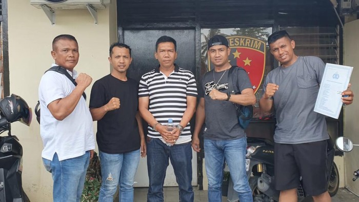 Pelaku saat ditangkap. (Dok Lantas Polres Siak)