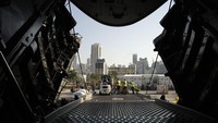 Kapal itu membawa bantuan kemanusiaan untuk warga Lebanon lebih dari 300 ton.