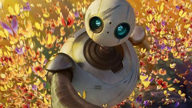 Cuplikan adegan dalam film The Wild Robot.
