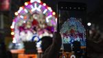 Umat Hindu India Rayakan Festival Dussehra