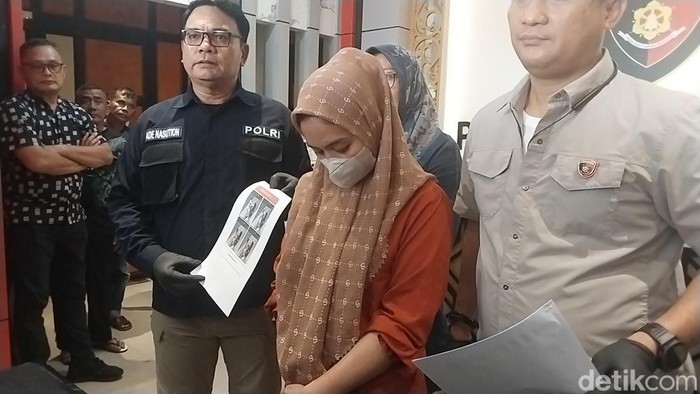 UP dihadirkan saat konferensi pers di Polrestabes Medan. (Finta Rahyuni/detikSumut)