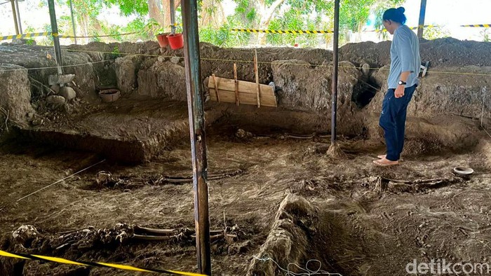 5 Kerangka Manusia Ditemukan saat Ekskavasi Istana Bhre Wengker di Mojokerto