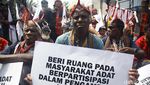 Aksi Massa Dorong RUU Masyarakat Adat Dibahas DPR
