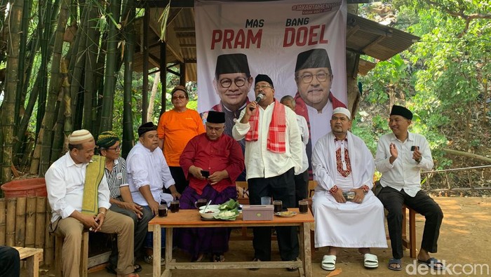Cawagub Jakarta nomor urut 3, Rano Karno. (Mulia/detikcom)