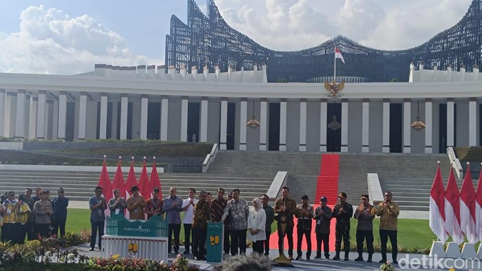 Jokowi resmikan Istana Negara IKN (Rizky Adha Mahendra/detikcom)
