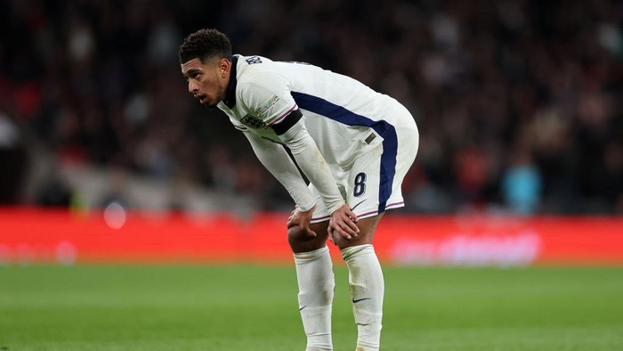 LONDON, ENGLAND - OCTOBER 10: Jude Bellingham of England  during the UEFA Nations League 2024/25 League B Group B2 match between England and Greece at Wembley Stadium on October 10, 2024 in London, England. (Photo by Catherine Ivill - AMA/Getty Images)