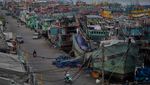 Foto Udara Pelabuhan Muara Baru Jakarta