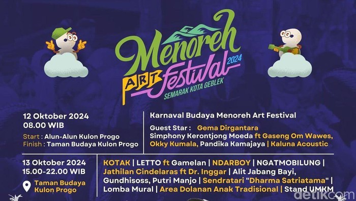 Menoreh Art Festival, Sabtu-Minggu (12-13/2024).