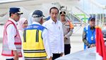 Momen Jokowi Tiba di Bandara Nusantara IKN