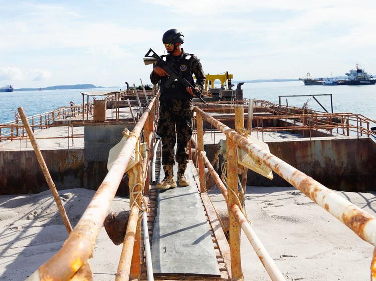 Penampakan Kapal Singapura Kena Ciduk Nyolong Pasir