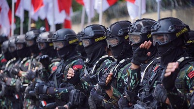 Potret Gladi Bersih Apel Gelar Pasukan Pengamanan Pengambilan Sumpah Presiden