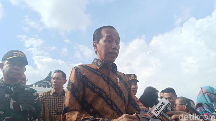 Presiden Joko Widodo (Jokowi) di IKN (Rizky Adha/detikcom)