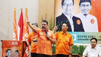 Deklarasi dukungan untuk Ridwan Kamil dihadiri langsung oleh Presiden Partai Buruh Said Iqbal.  