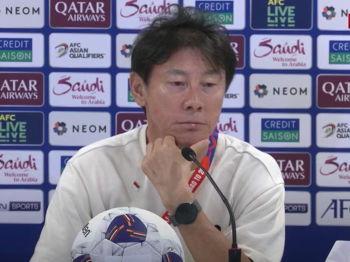 Shin Tae-yong, pelatih Timnas Indonesia.