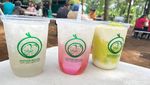 Segarnya Minum Es Kopyor di Tengah Suasana Kebun Asri Bogor
