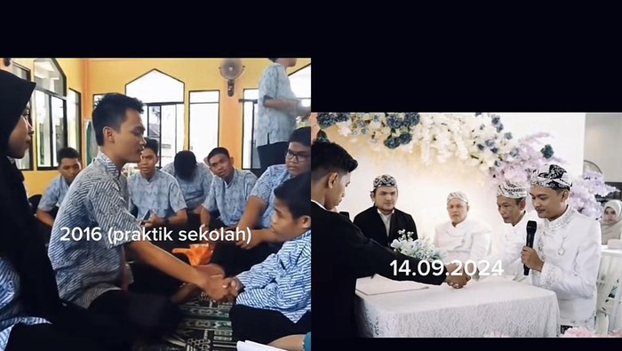 Unggahan viral di TikTok.