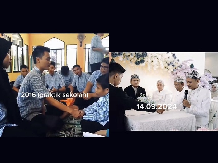 Unggahan viral di TikTok.
