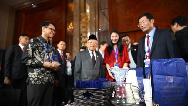 Wakil Presiden Ma'ruf Amin bicara dalam Forum ASEAN-Indo-Pasifik (AIPF) di Vientiane, Laos (dok Setwapres).
