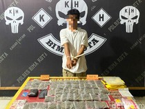 Mahasiswa Dompu Ditangkap Hendak Edarkan Ganja di Bima