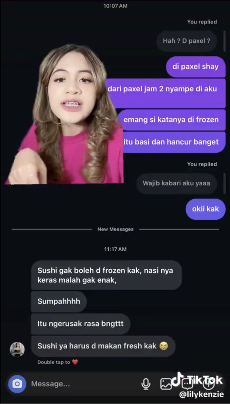Heboh Influencer Jastip Sushi Mahal dari Bali, Pas Dicoba Ternyata Basi