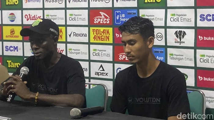 Jumpa pers Persikas Subang usai lawan PSIM Jogja, Sabtu (12/10/2024).