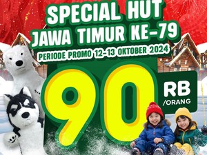 Yuk Main Salju di Trans Snow World Surabaya, Ada Promo HUT ke-79 Jatim!