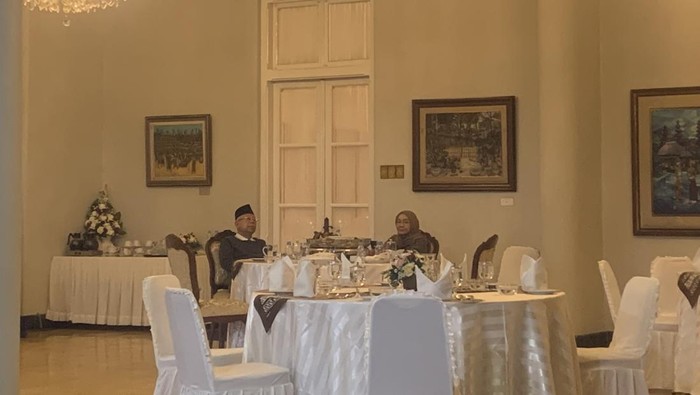 Wapres Maruf Amin dan istri, Wury Maruf Amin di Istana Cipanas, Kabupaten Cianjur, Jawa Barat
