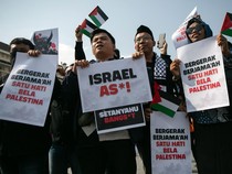 Aksi Bela Palestina di Titik Nol Kilometer Yogyakarta