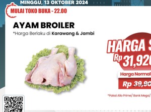 Ayam Broiler Murah Meriah di Transmart Full Day Sale!