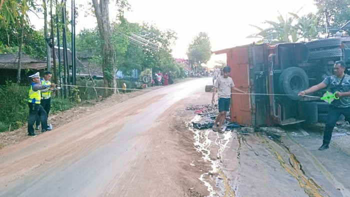 Kecelakaan di Jatisrono, Wonogiri, Sabtu (12/10/2024).