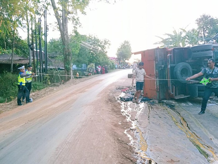 Kecelakaan di Jatisrono, Wonogiri, Sabtu (12/10/2024).
