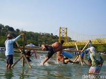 Momen Bule Ikut Lomba Tradisional di Nusa Penida Festival 2024