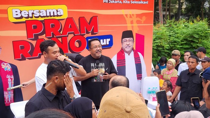Rano Karno di Tebet Eco Park (Adrial/detikcom)