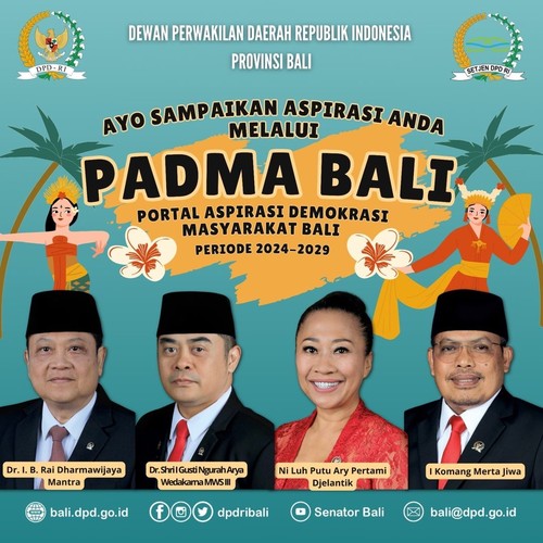 Sekretariat DPD RI Provinsi Bali membuka layanan Padma untuk menyerap aspirasi masyarakat.