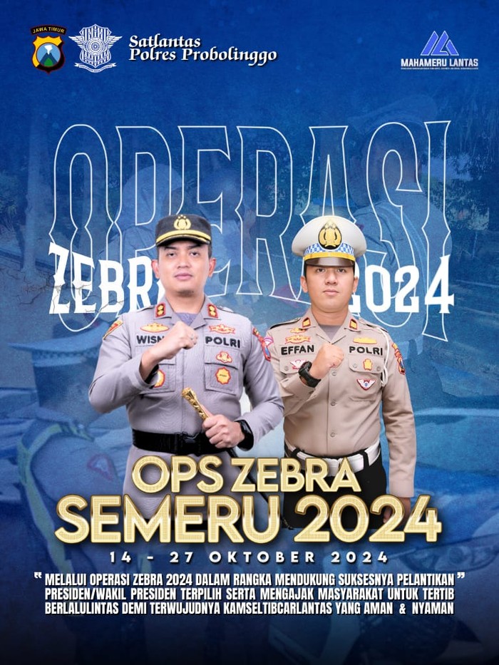 Target Polisi Probolinggo saat Operasi Zebra Selama 14 Hari