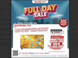 Smart LED TV 50 UHD Diskon Besar-besaran di Transmart Full Day Sale
